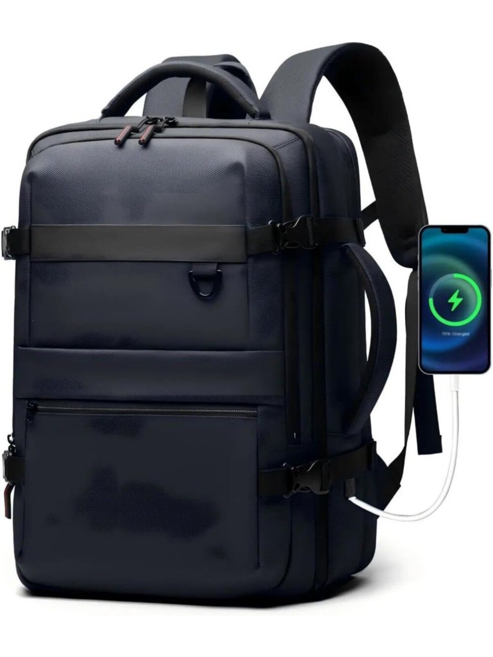 Water-Resistant Expandable Backpack, Travel Business Bag for Work & School